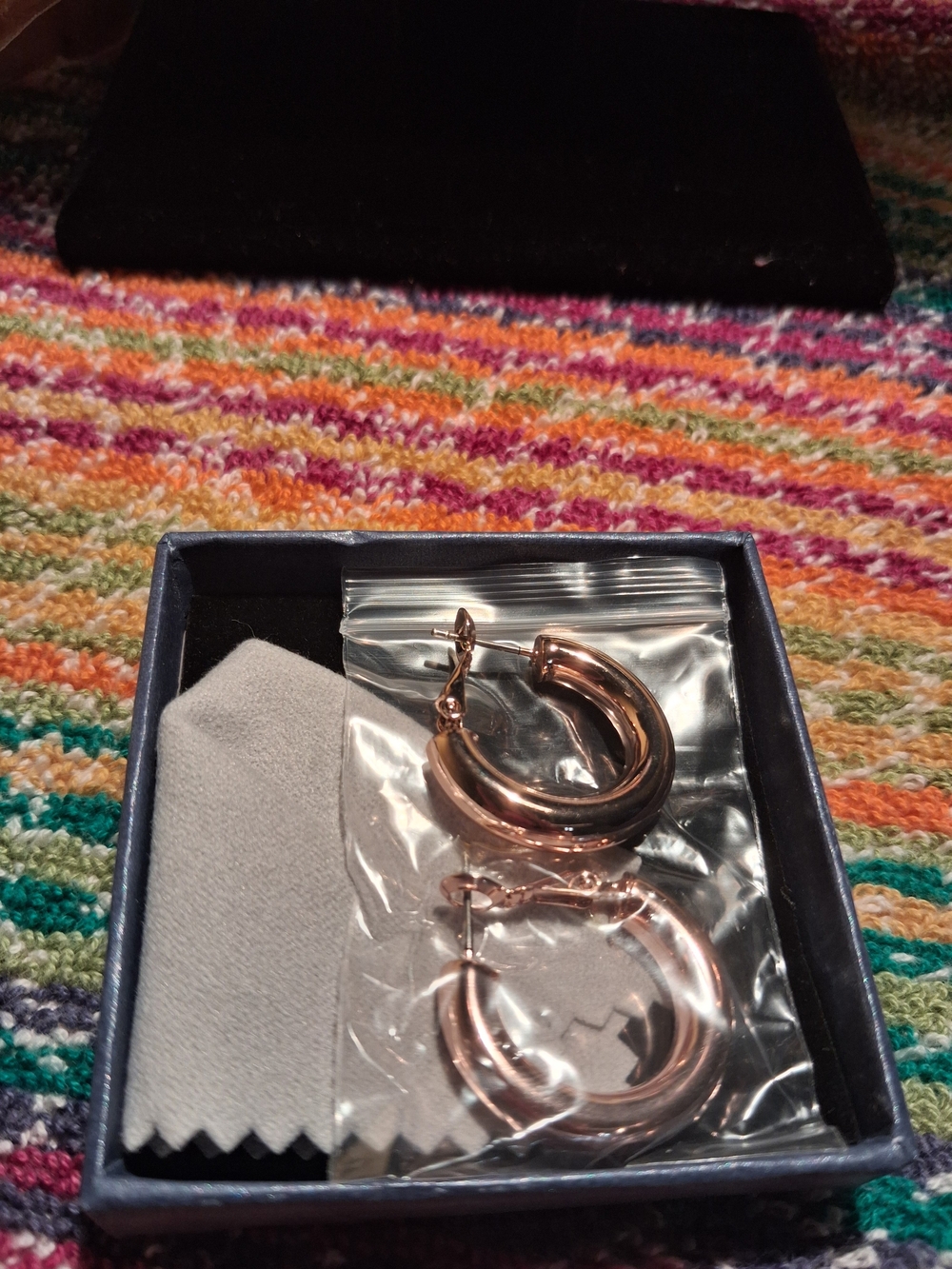 Rose Gold Hoop Earrings - Elegant Women's Jewelry